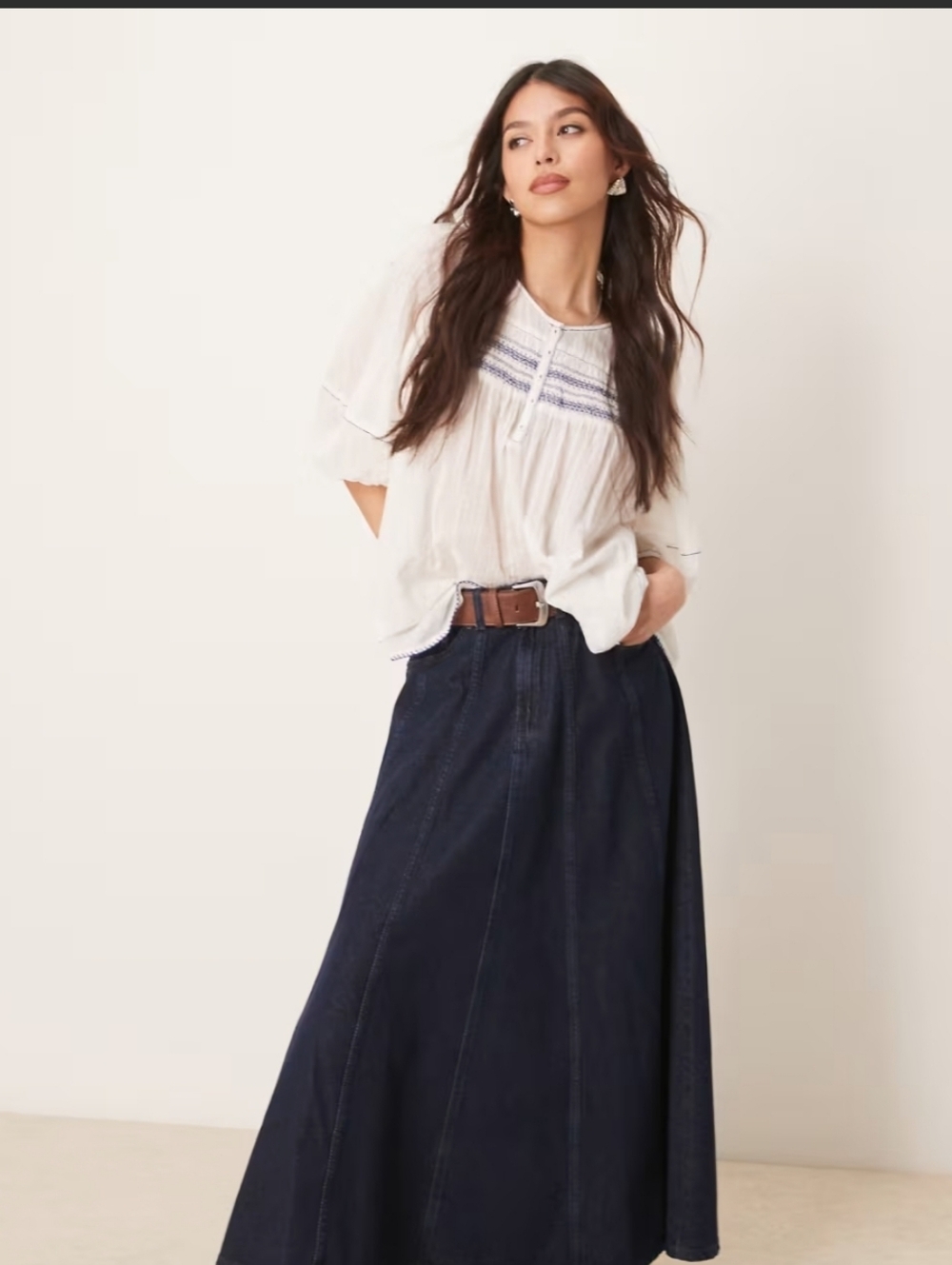 NWT Free People Dylan Smocked Tunic